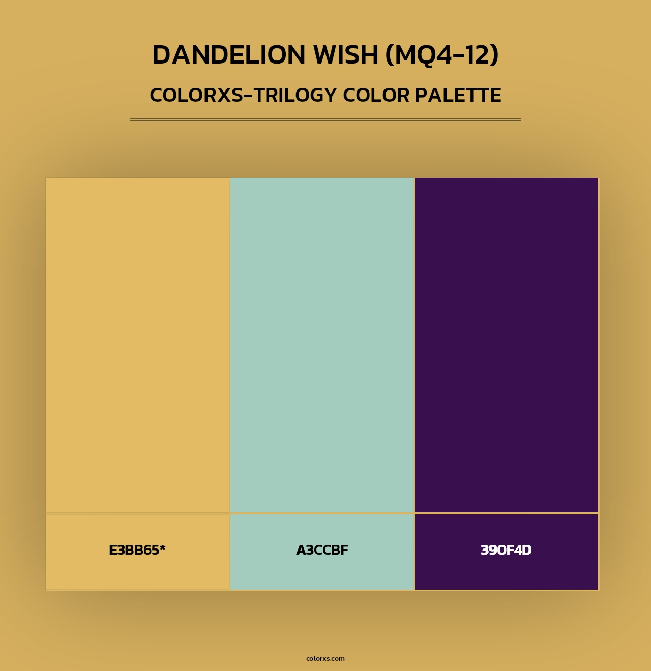 Dandelion Wish (MQ4-12) - Colorxs Trilogy Palette