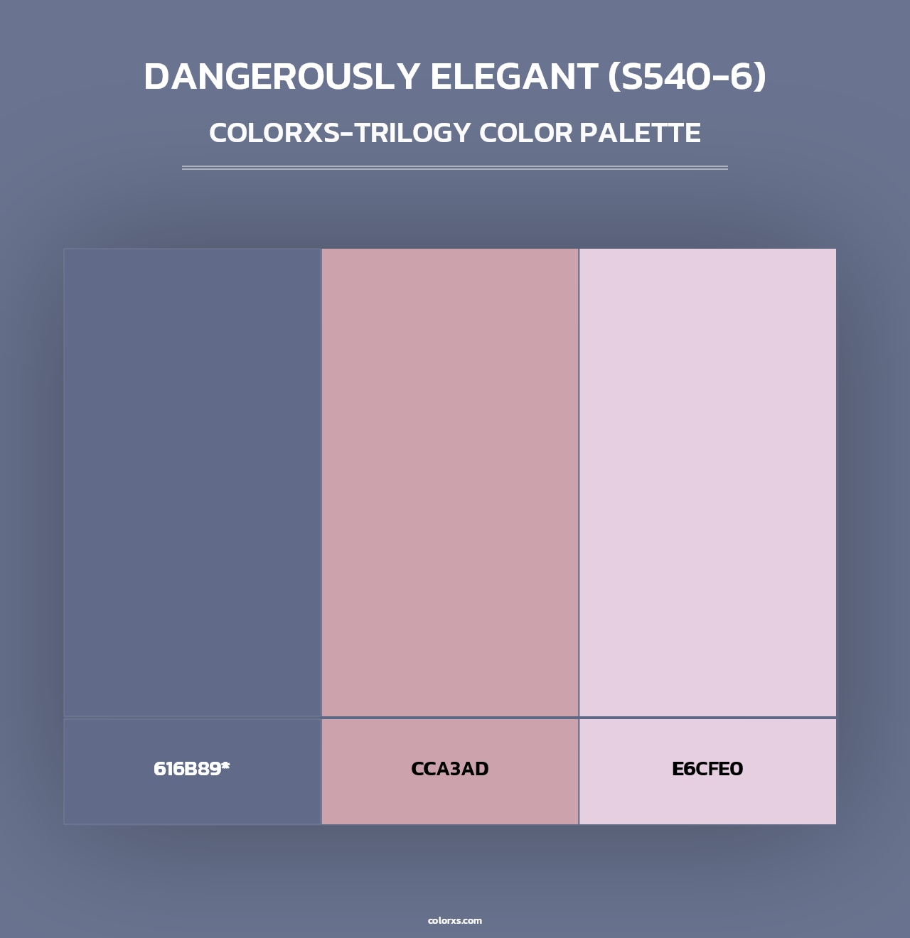 Dangerously Elegant (S540-6) - Colorxs Trilogy Palette