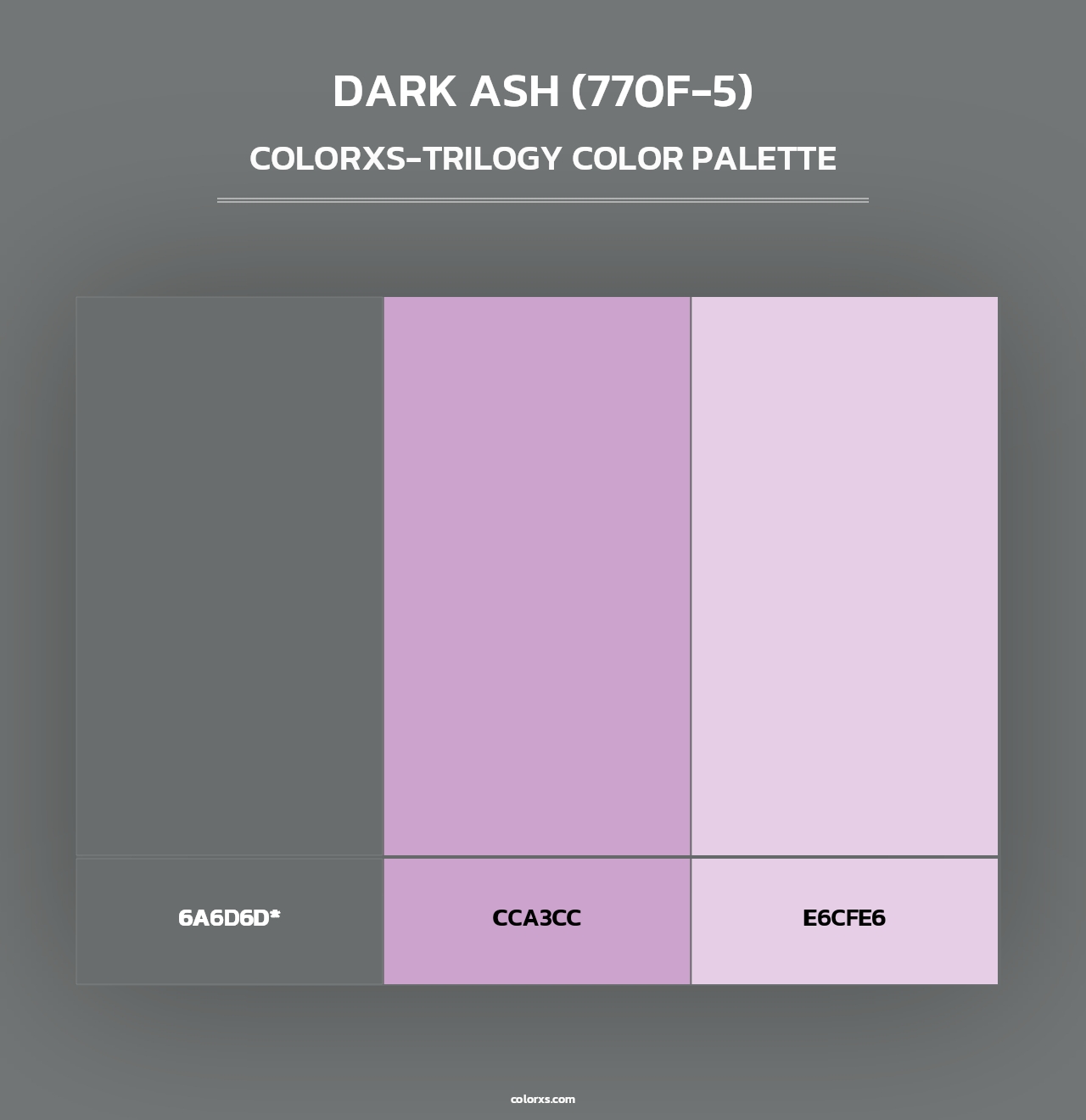 Dark Ash (770F-5) - Colorxs Trilogy Palette