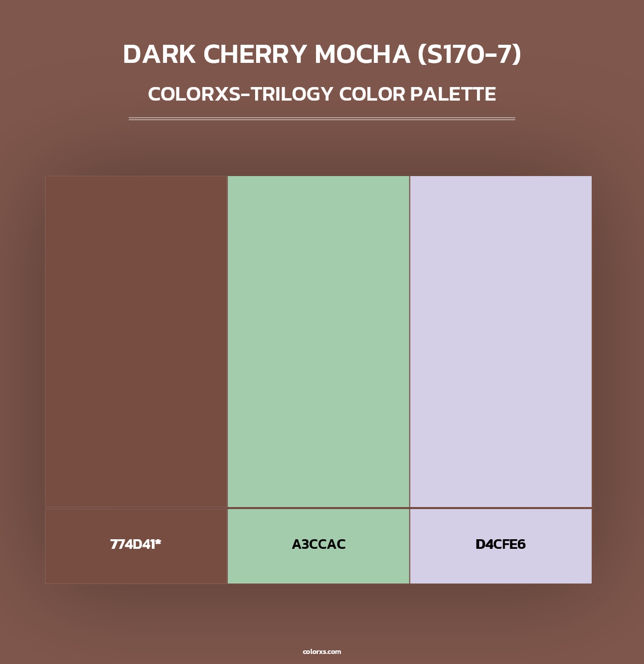 Dark Cherry Mocha (S170-7) - Colorxs Trilogy Palette