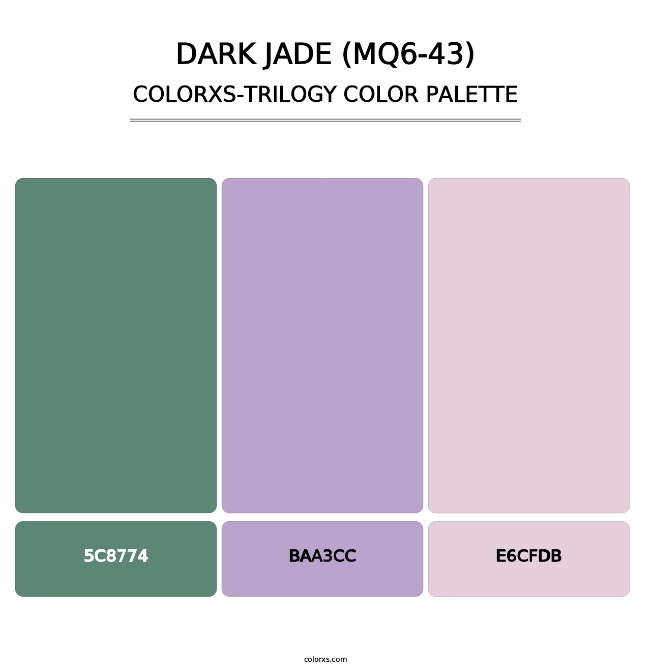 Dark Jade (MQ6-43) - Colorxs Trilogy Palette