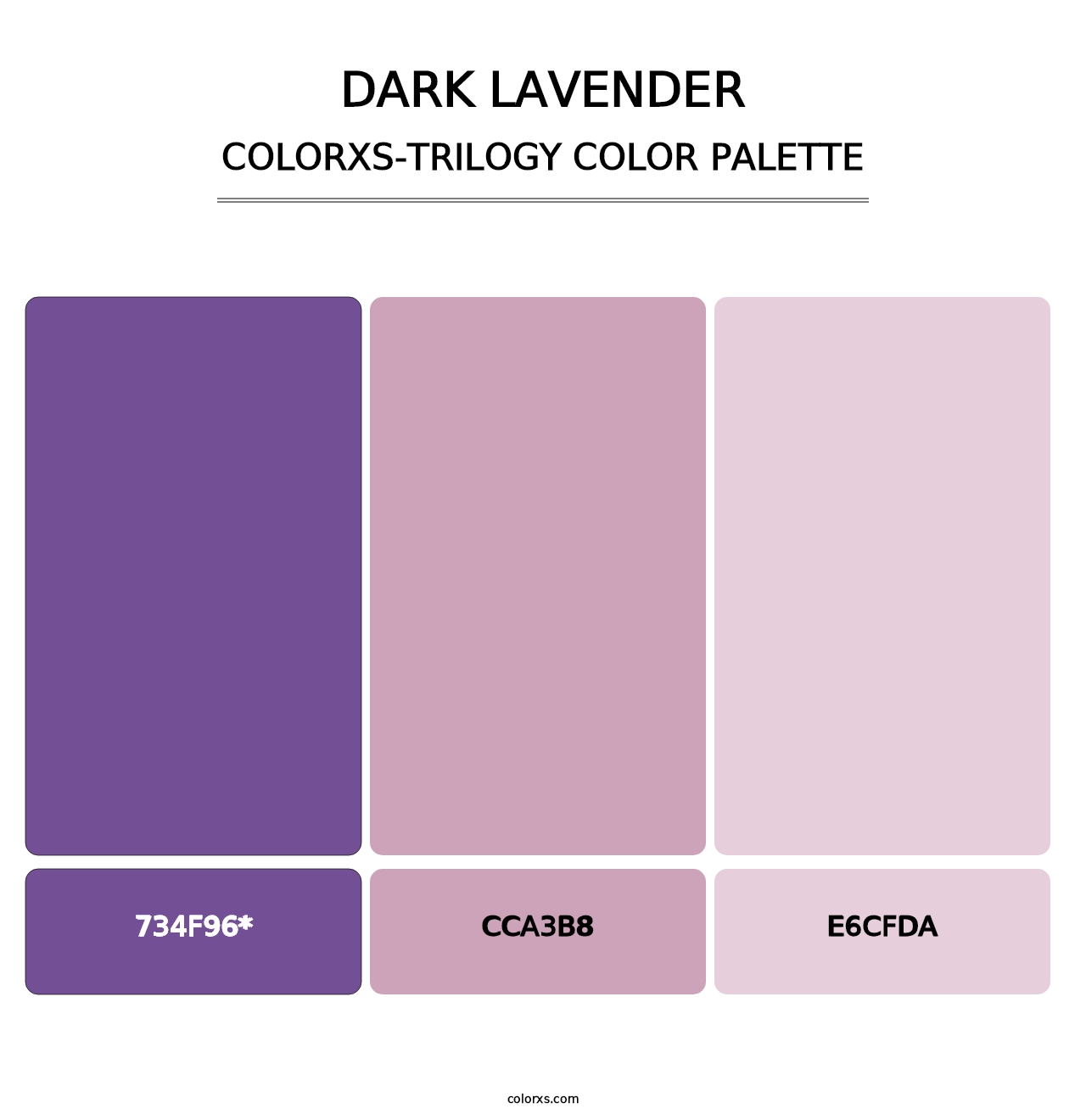 Dark Lavender - Colorxs Trilogy Palette