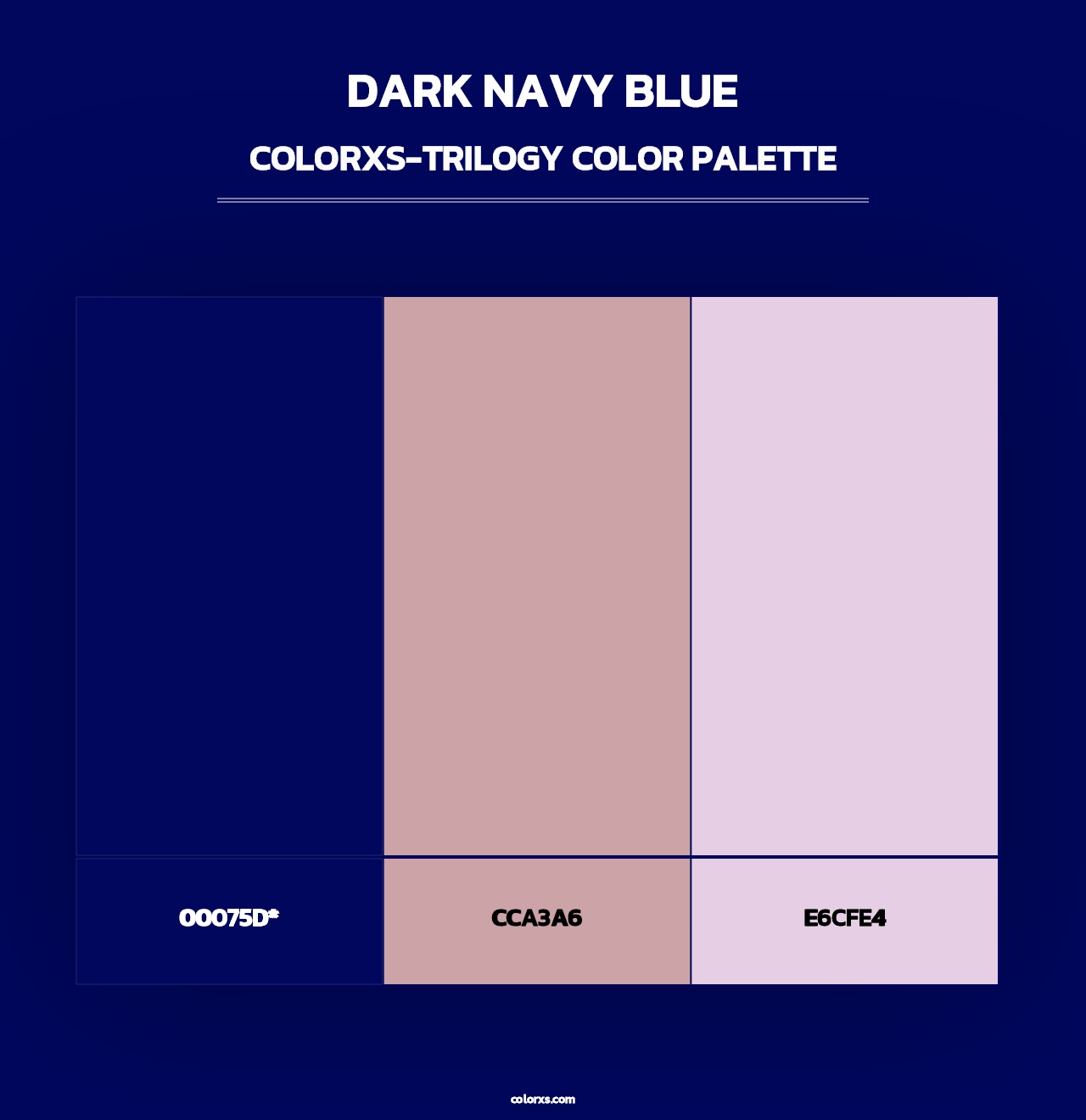 Dark Navy Blue - Colorxs Trilogy Palette