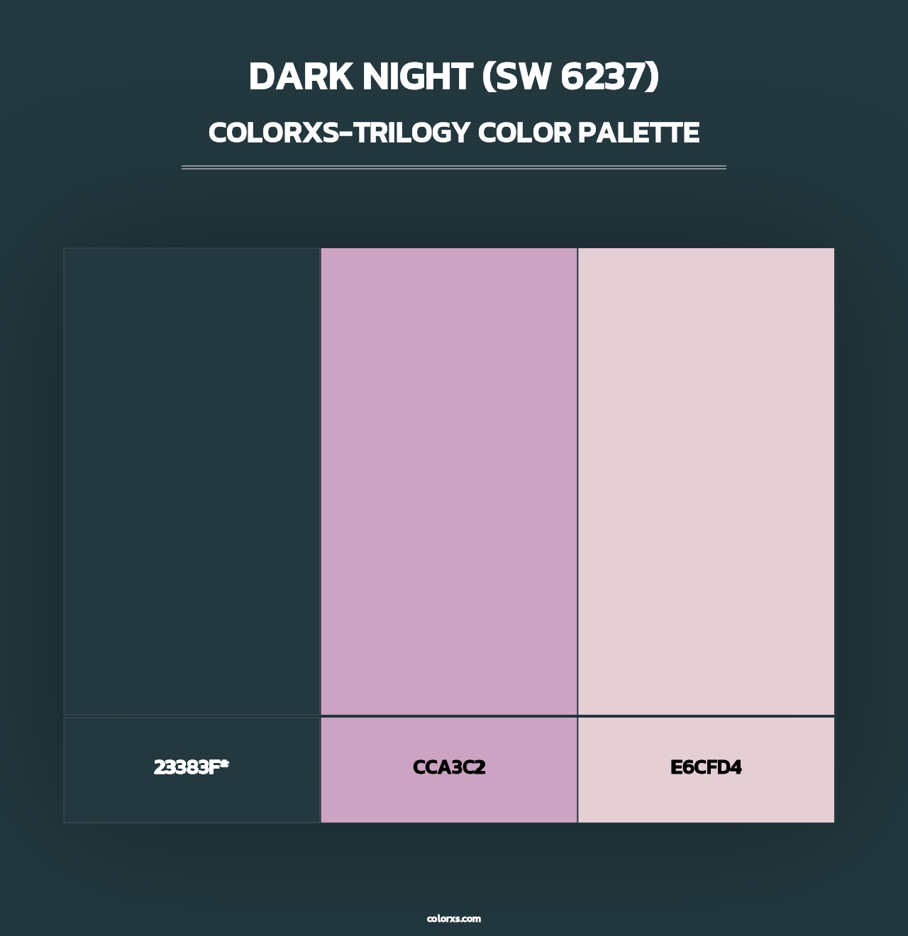Dark Night (SW 6237) - Colorxs Trilogy Palette