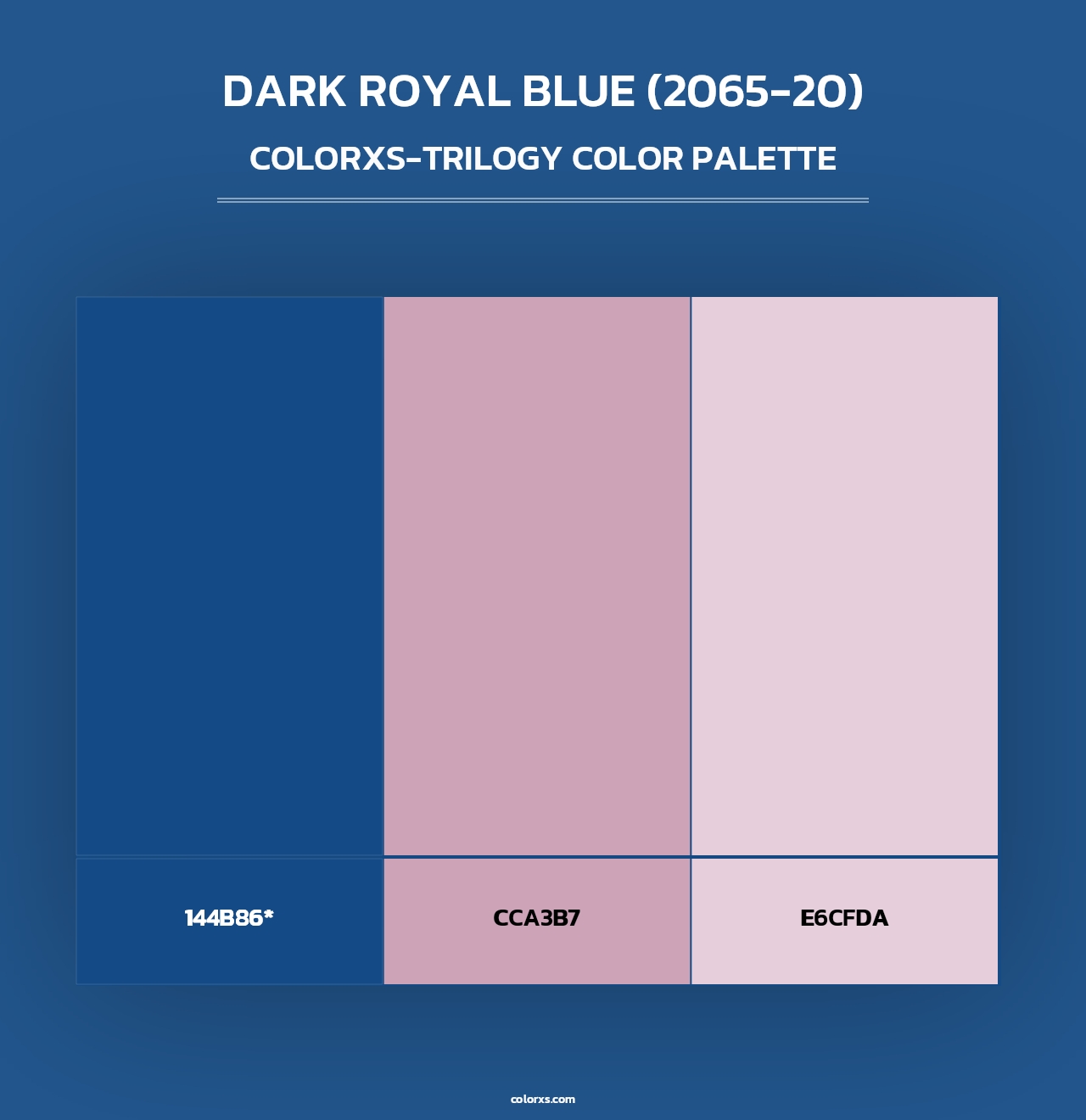 Dark Royal Blue (2065-20) - Colorxs Trilogy Palette
