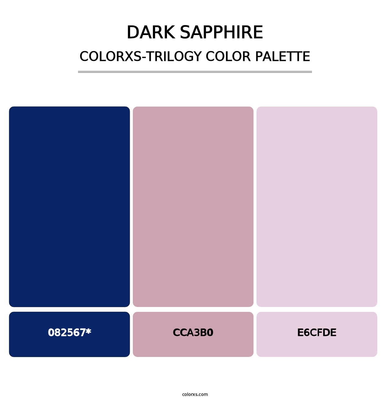 Dark Sapphire - Colorxs Trilogy Palette