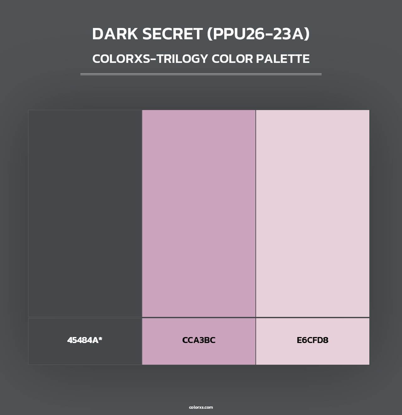 Dark Secret (PPU26-23A) - Colorxs Trilogy Palette