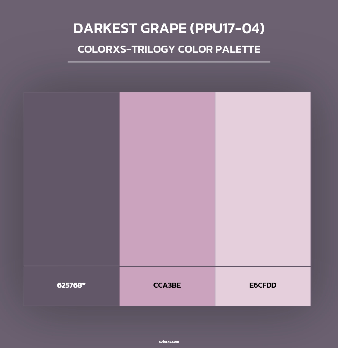 Darkest Grape (PPU17-04) - Colorxs Trilogy Palette