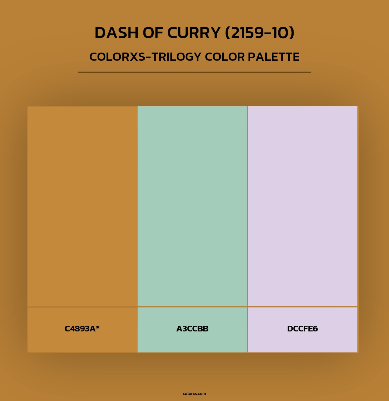 Dash of Curry (2159-10) - Colorxs Trilogy Palette
