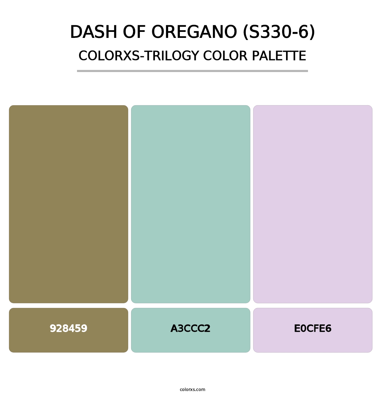 Dash Of Oregano (S330-6) - Colorxs Trilogy Palette