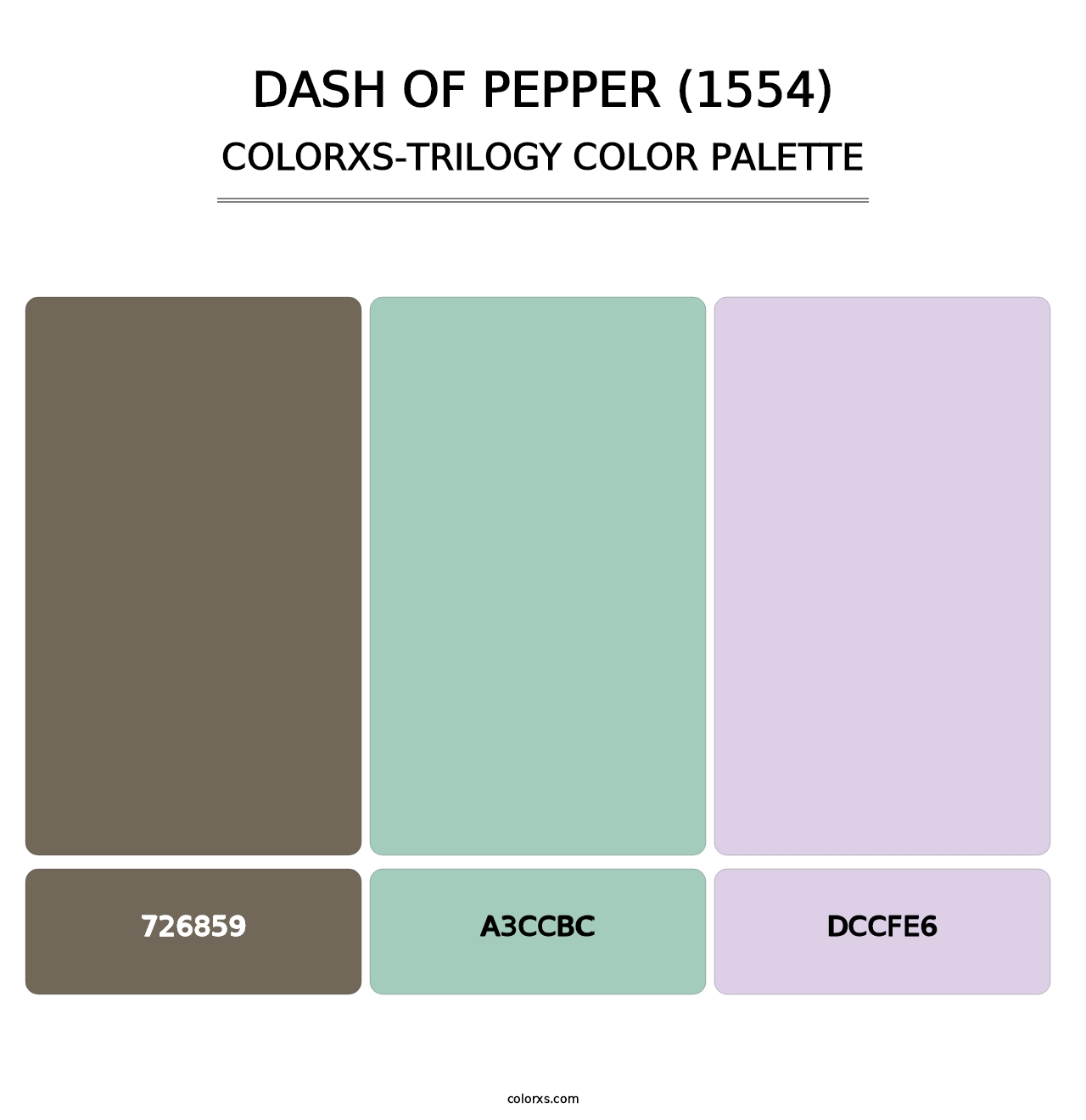 Dash of Pepper (1554) - Colorxs Trilogy Palette