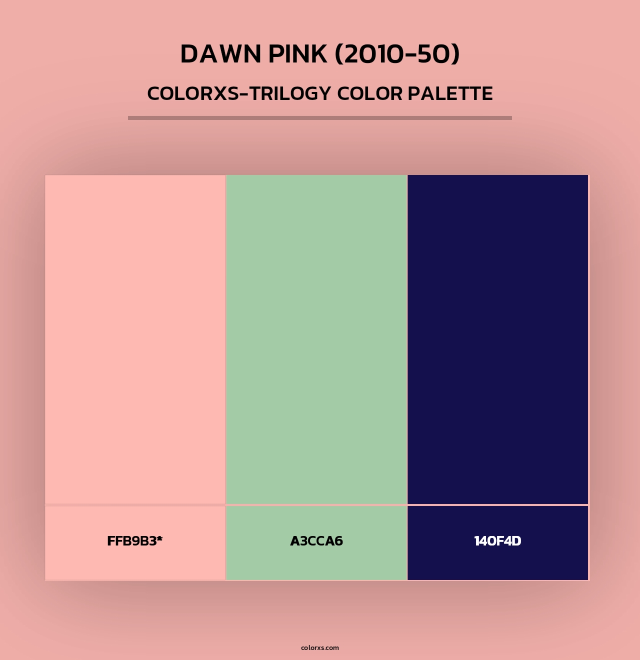 Dawn Pink (2010-50) - Colorxs Trilogy Palette