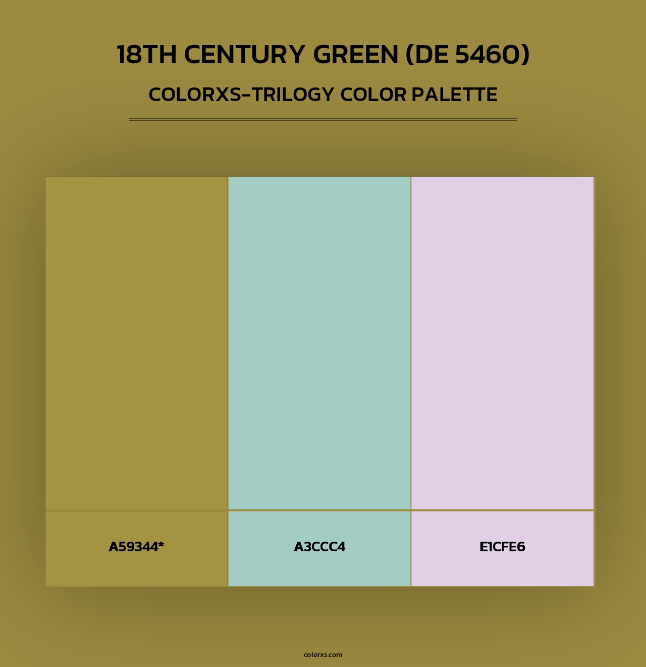 18th Century Green (DE 5460) - Colorxs Trilogy Palette