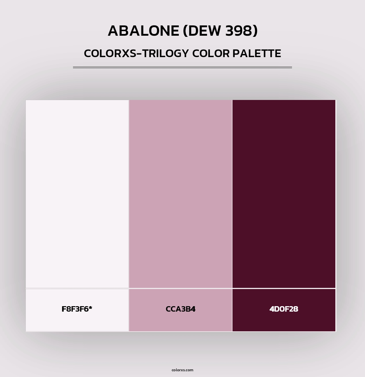 Abalone (DEW 398) - Colorxs Trilogy Palette