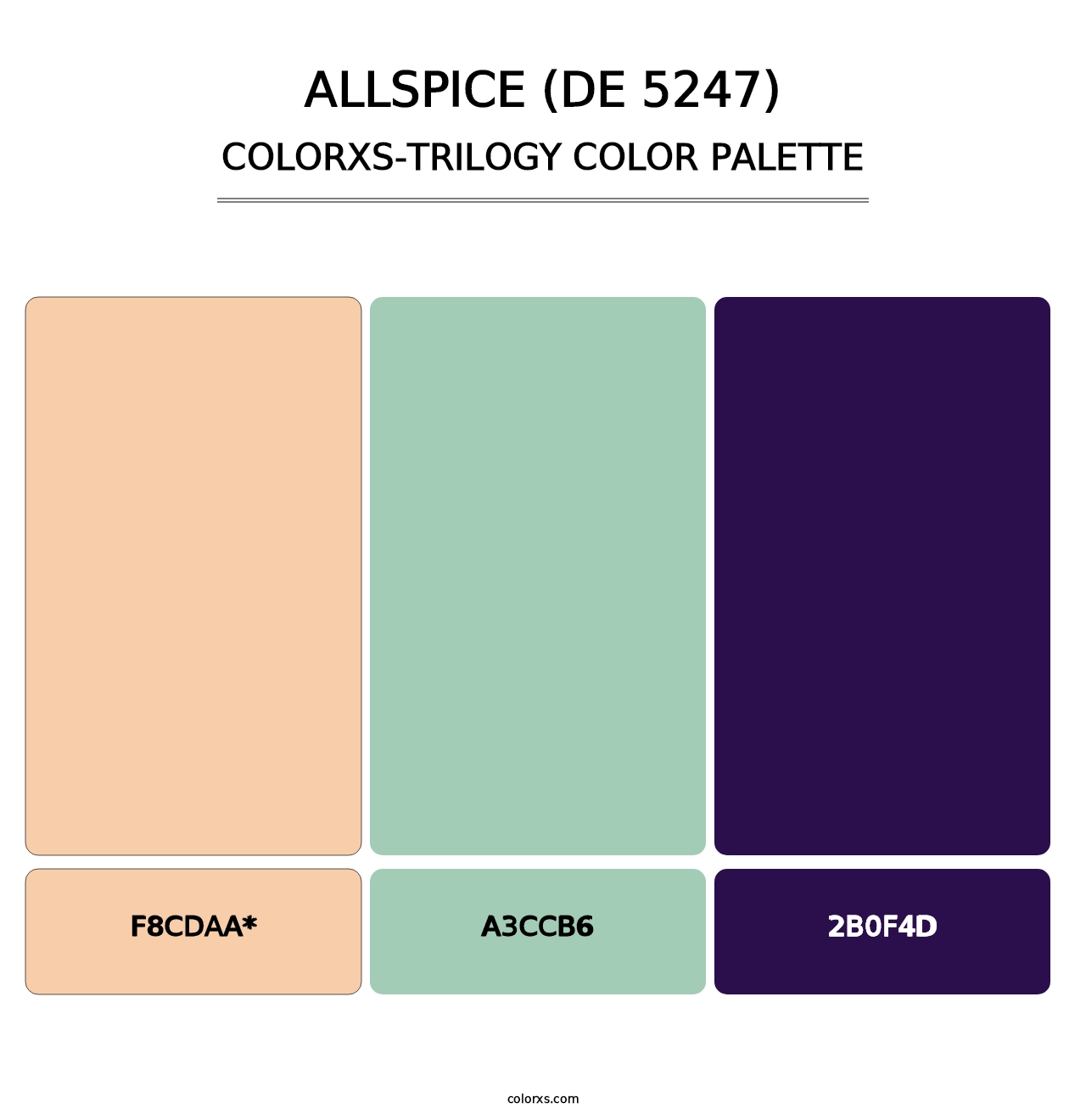 Allspice (DE 5247) - Colorxs Trilogy Palette