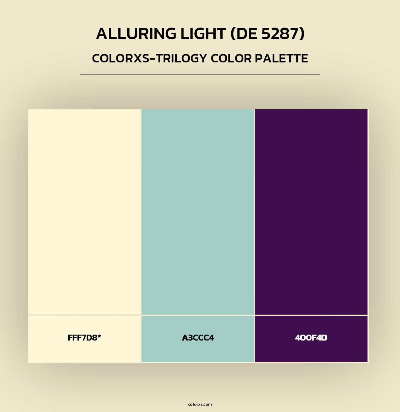 Alluring Light (DE 5287) - Colorxs Trilogy Palette