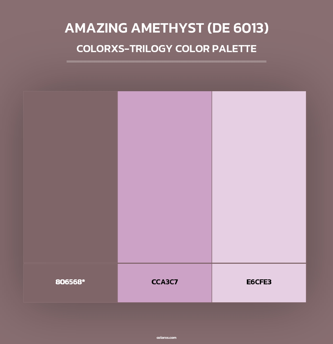 Amazing Amethyst (DE 6013) - Colorxs Trilogy Palette