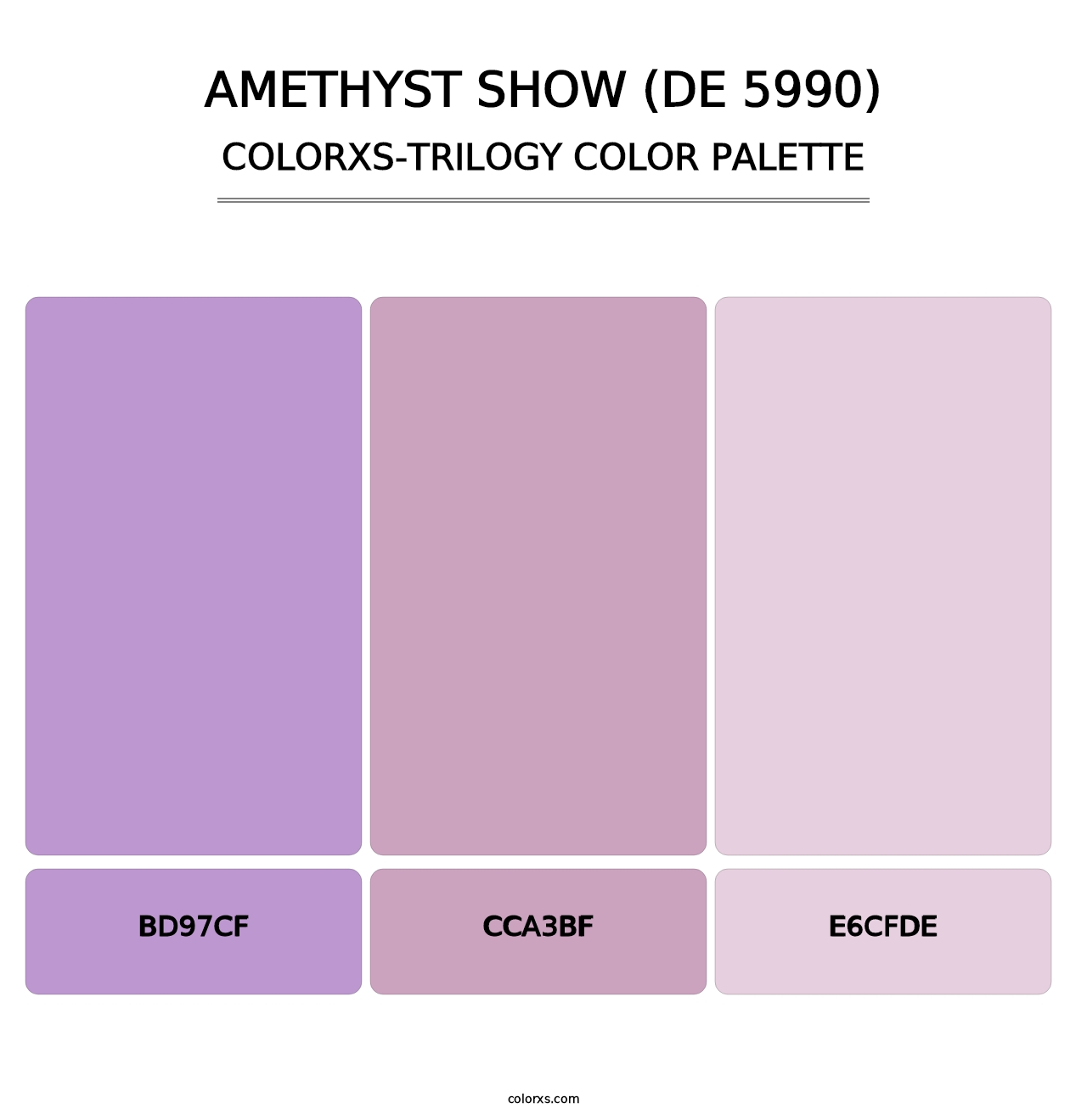 Amethyst Show (DE 5990) - Colorxs Trilogy Palette