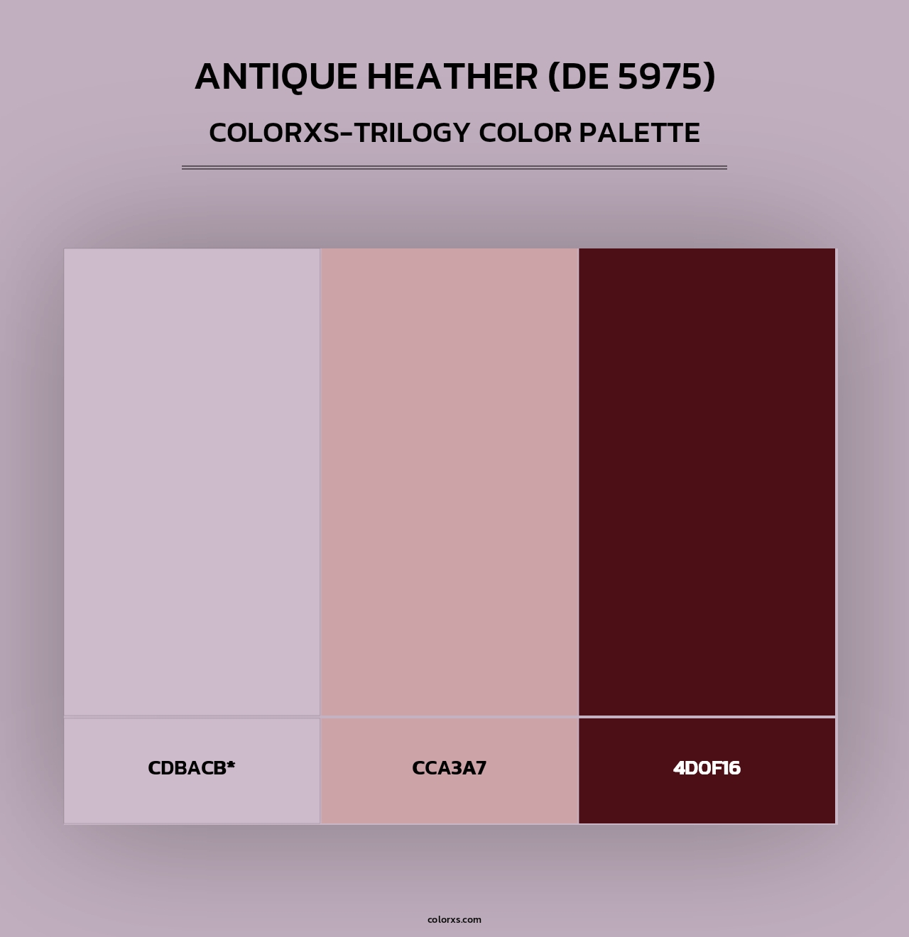 Antique Heather (DE 5975) - Colorxs Trilogy Palette