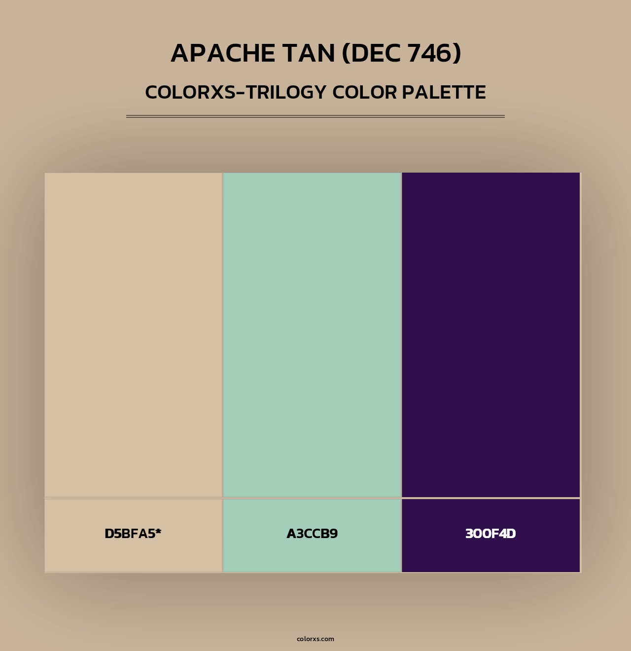 Apache Tan (DEC 746) - Colorxs Trilogy Palette