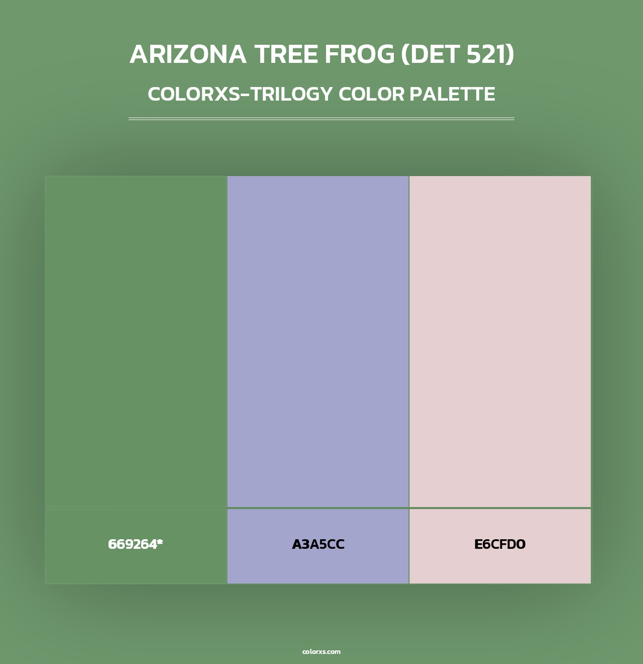 Arizona Tree Frog (DET 521) - Colorxs Trilogy Palette