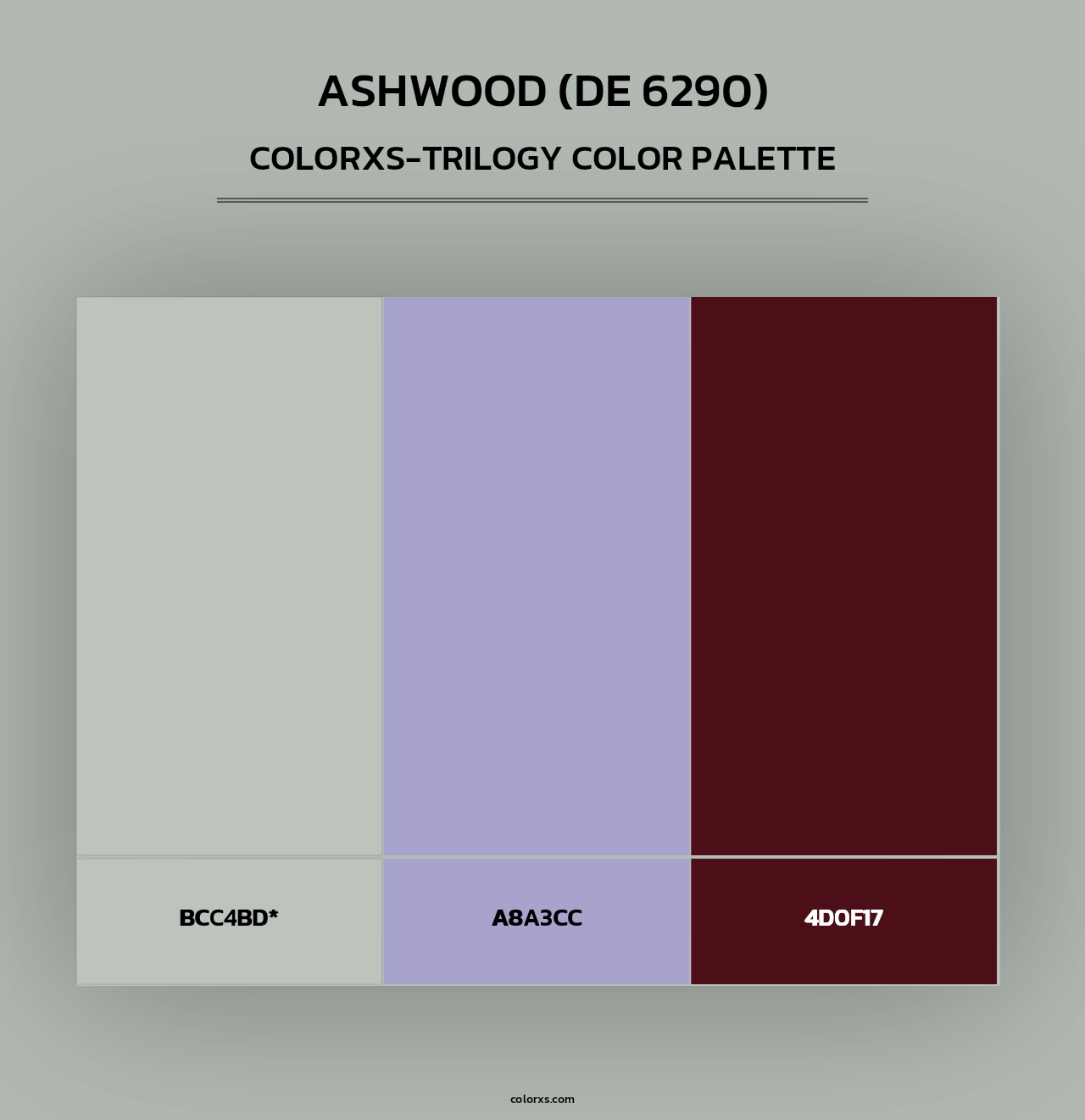 Ashwood (DE 6290) - Colorxs Trilogy Palette