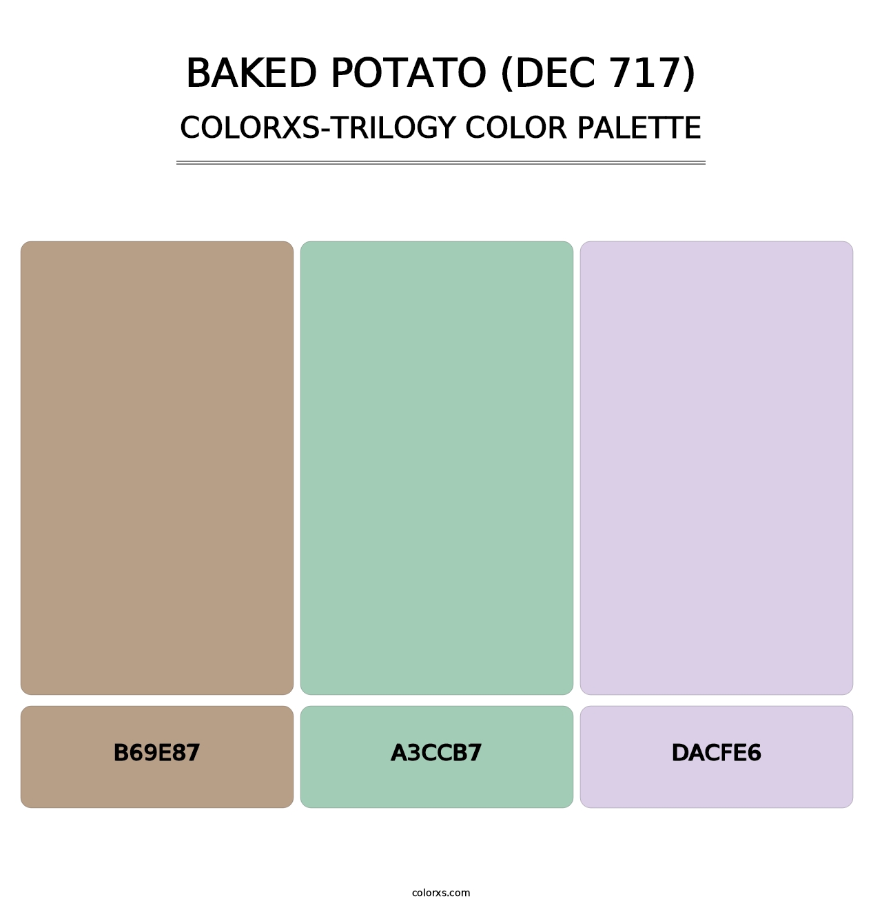 Baked Potato (DEC 717) - Colorxs Trilogy Palette
