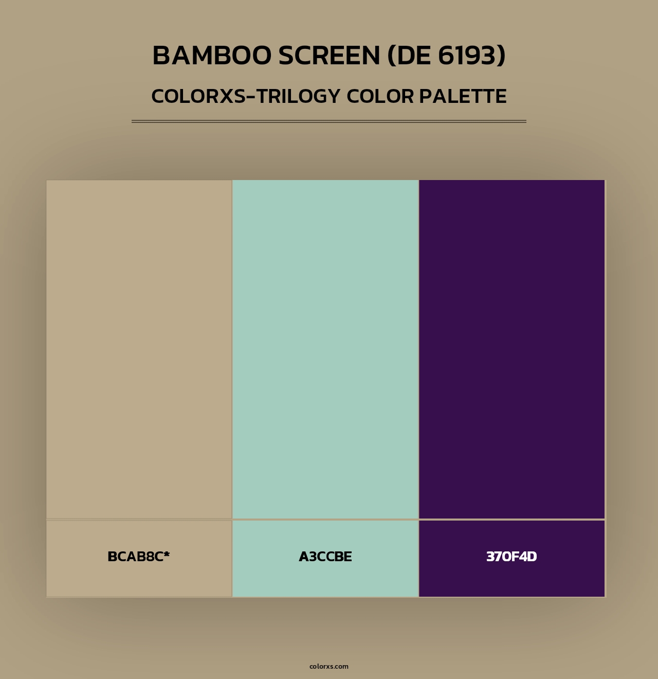 Bamboo Screen (DE 6193) - Colorxs Trilogy Palette