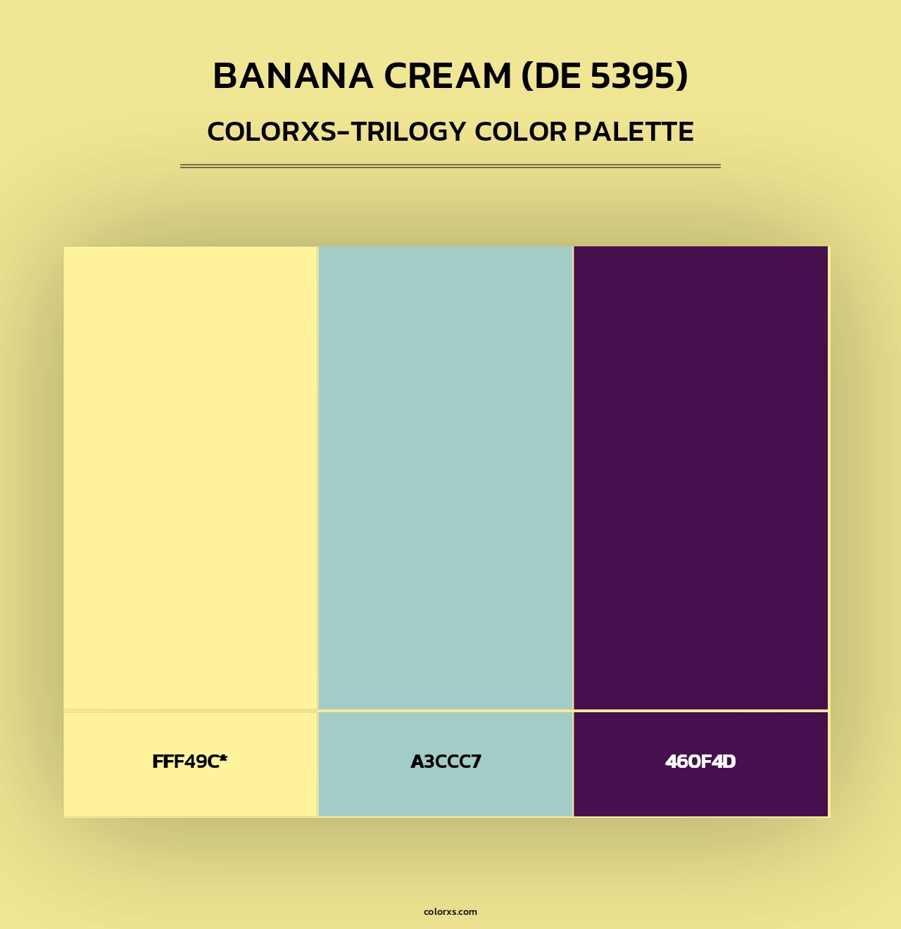 Banana Cream (DE 5395) - Colorxs Trilogy Palette