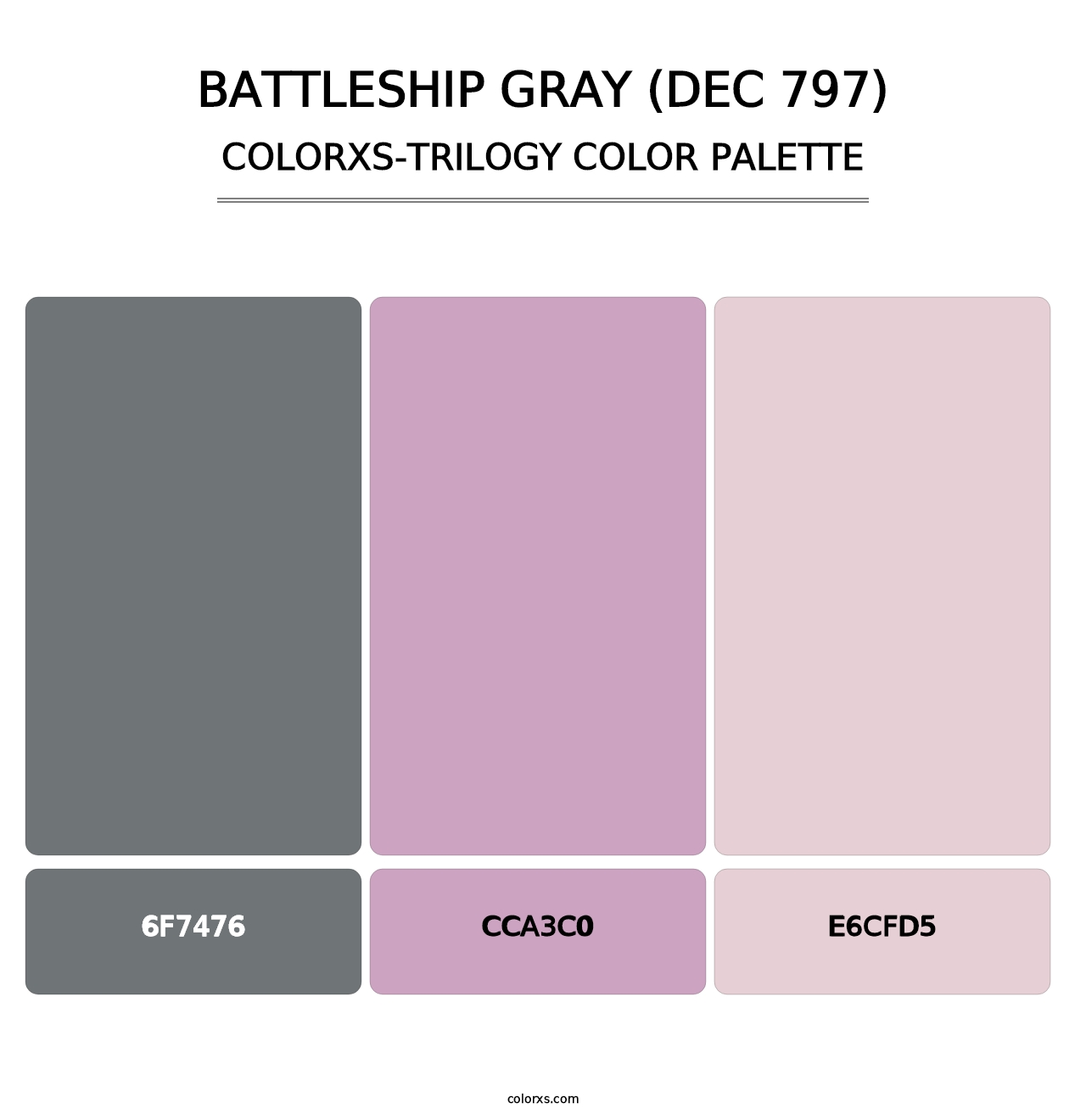 Battleship Gray (DEC 797) - Colorxs Trilogy Palette