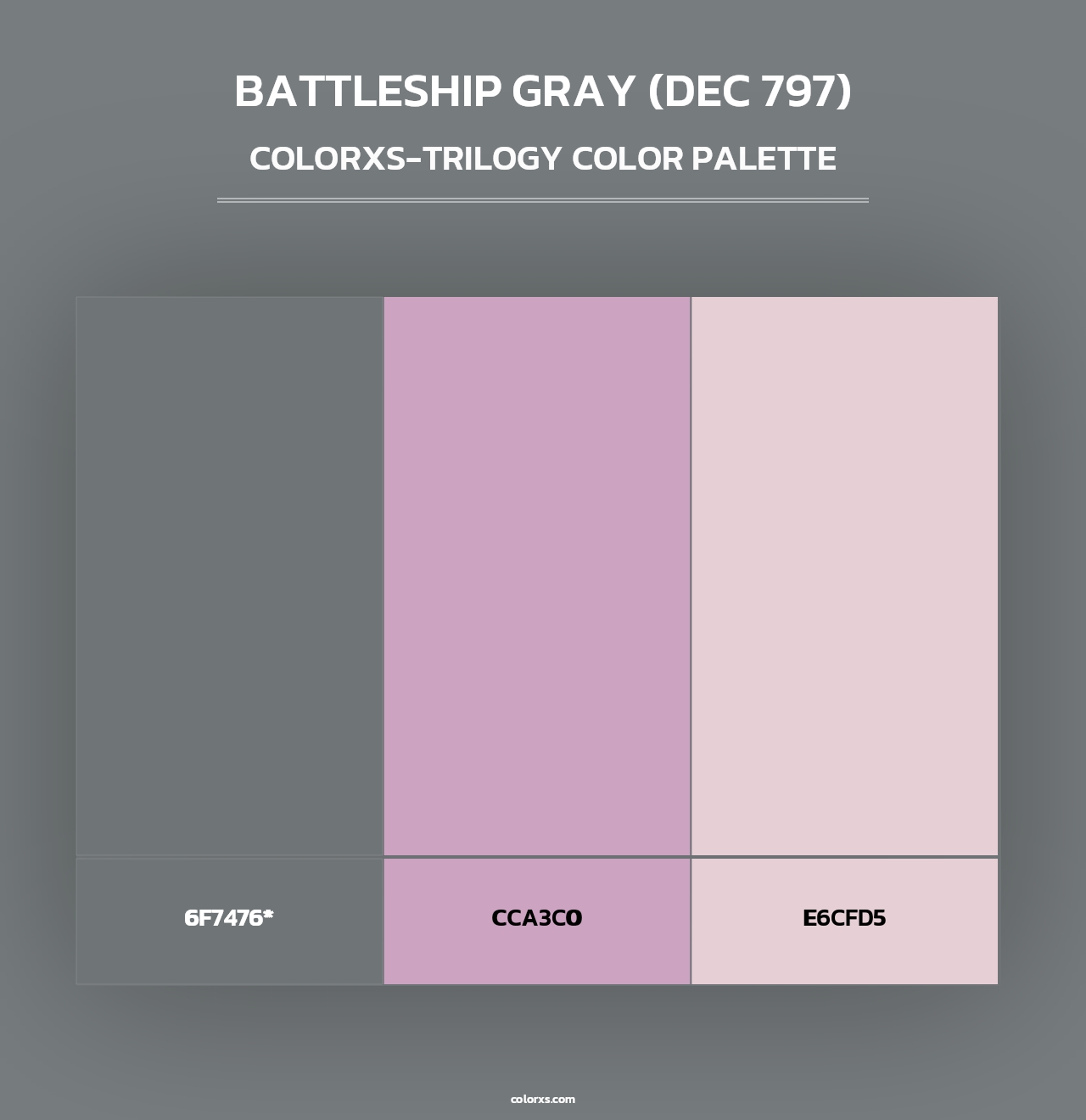 Battleship Gray (DEC 797) - Colorxs Trilogy Palette