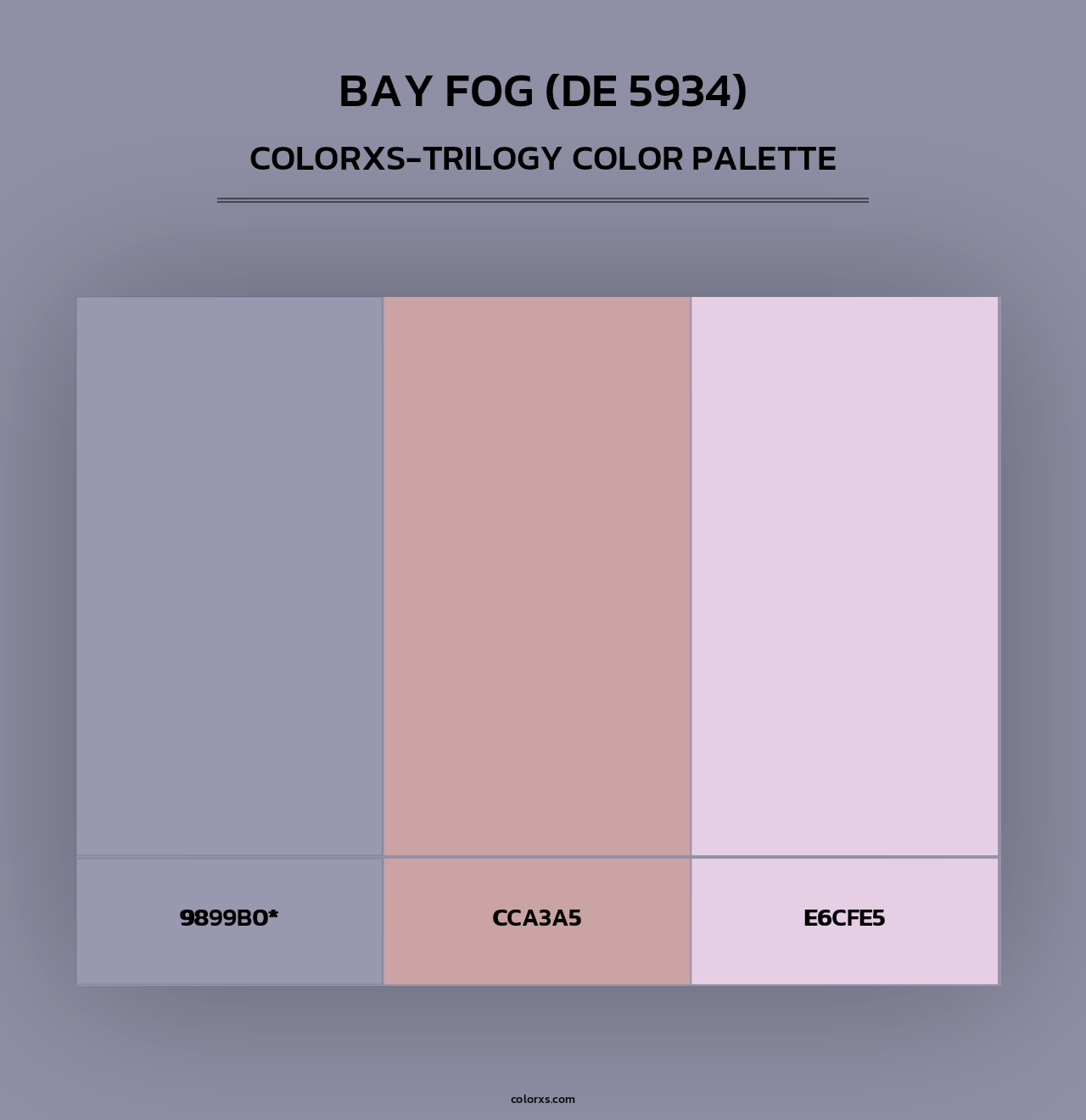 Bay Fog (DE 5934) - Colorxs Trilogy Palette