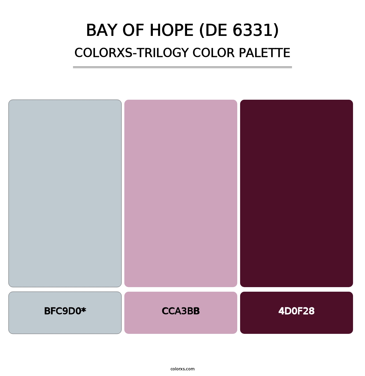 Bay of Hope (DE 6331) - Colorxs Trilogy Palette