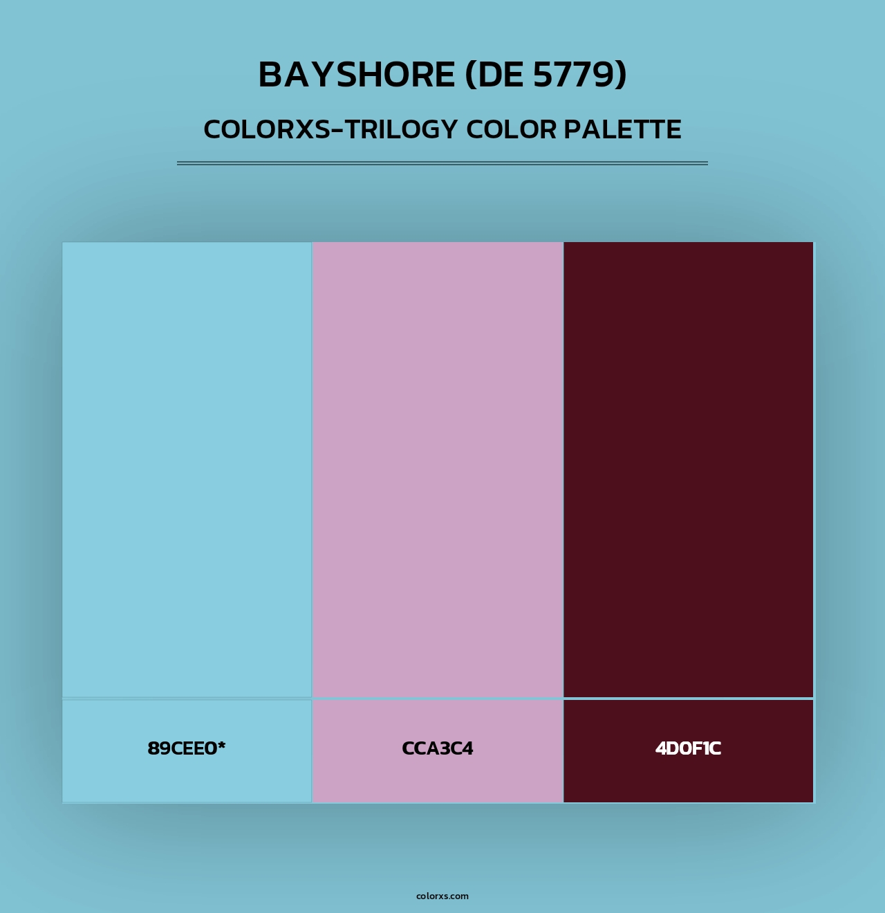 Bayshore (DE 5779) - Colorxs Trilogy Palette