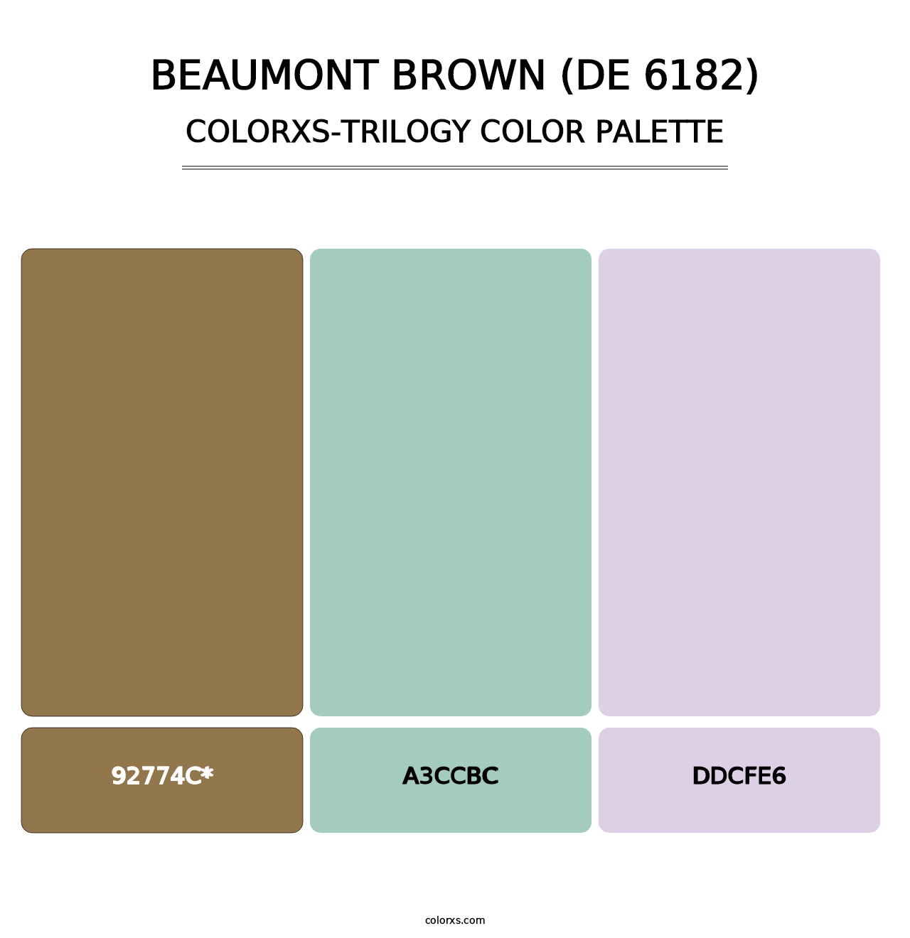 Beaumont Brown (DE 6182) - Colorxs Trilogy Palette