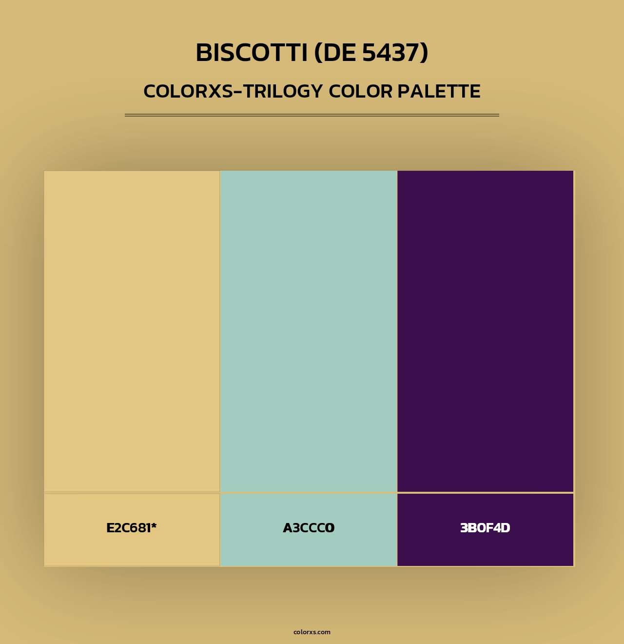 Biscotti (DE 5437) - Colorxs Trilogy Palette