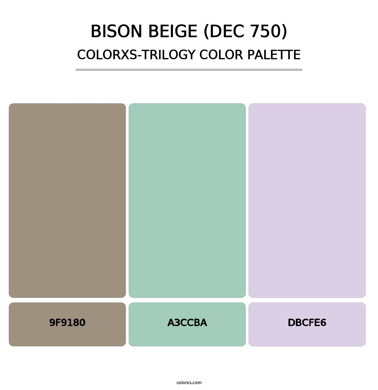 Bison Beige (DEC 750) - Colorxs Trilogy Palette