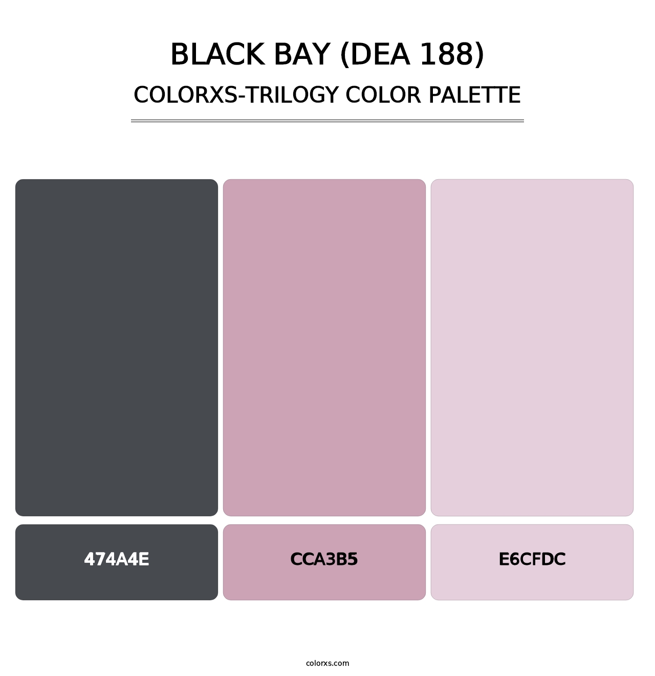 Black Bay (DEA 188) - Colorxs Trilogy Palette