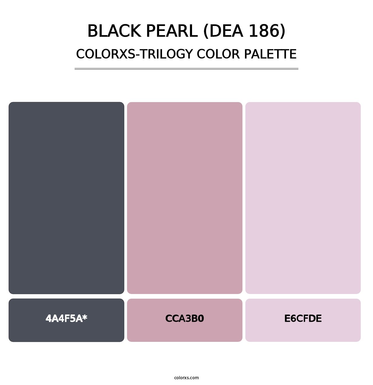 Black Pearl (DEA 186) - Colorxs Trilogy Palette