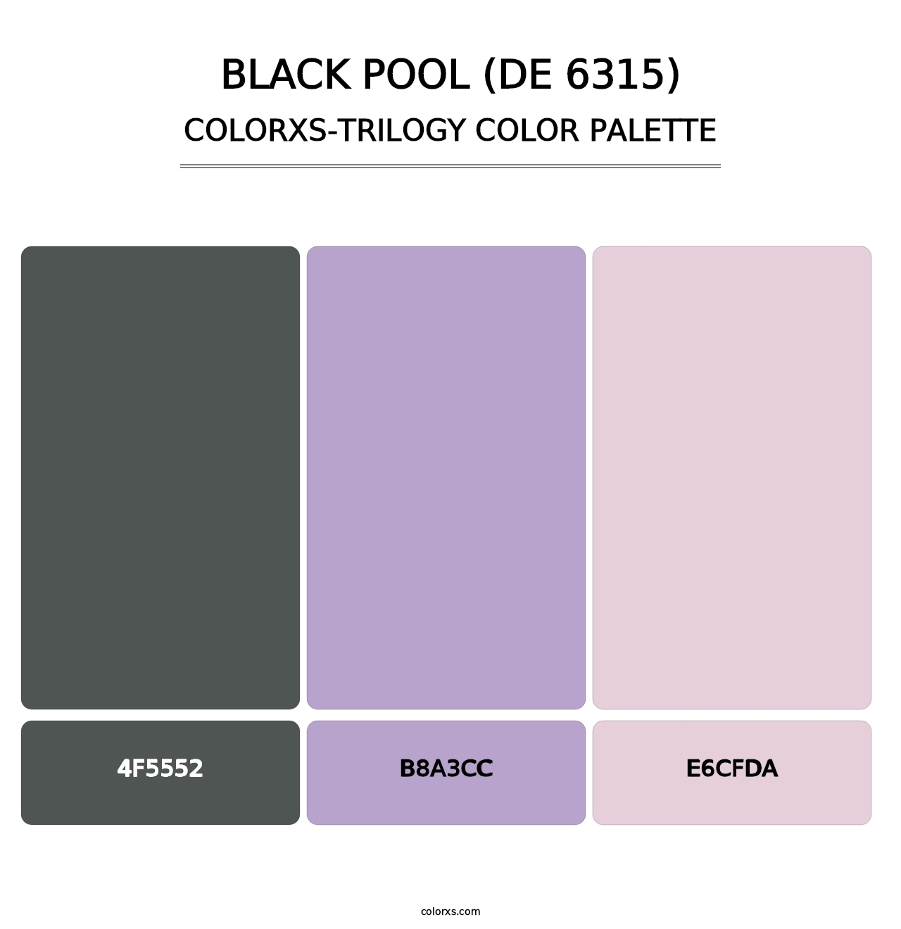 Black Pool (DE 6315) - Colorxs Trilogy Palette