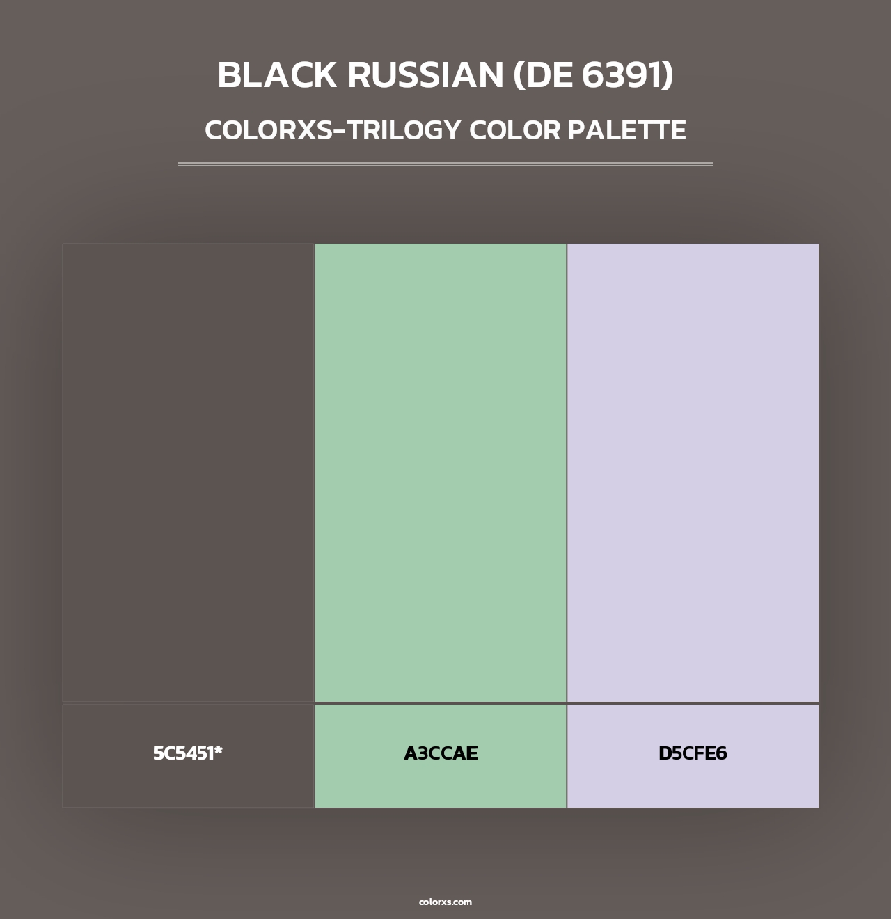 Black Russian (DE 6391) - Colorxs Trilogy Palette