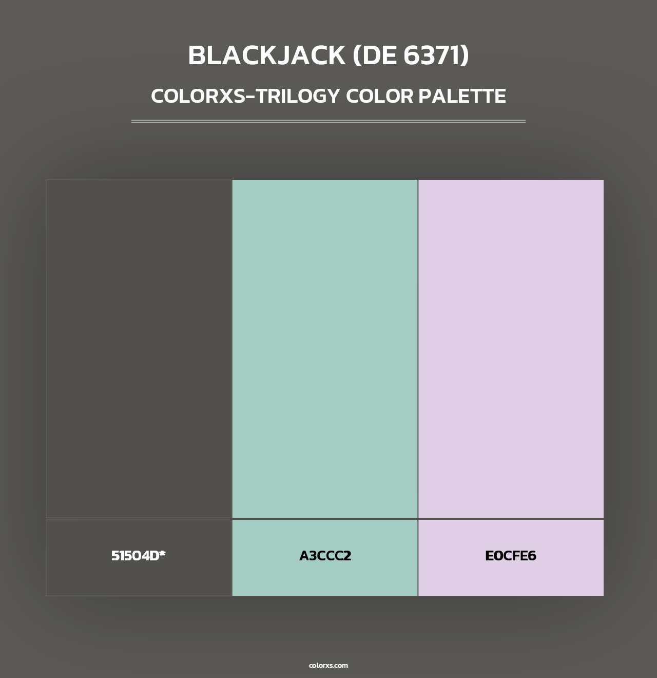 Blackjack (DE 6371) - Colorxs Trilogy Palette