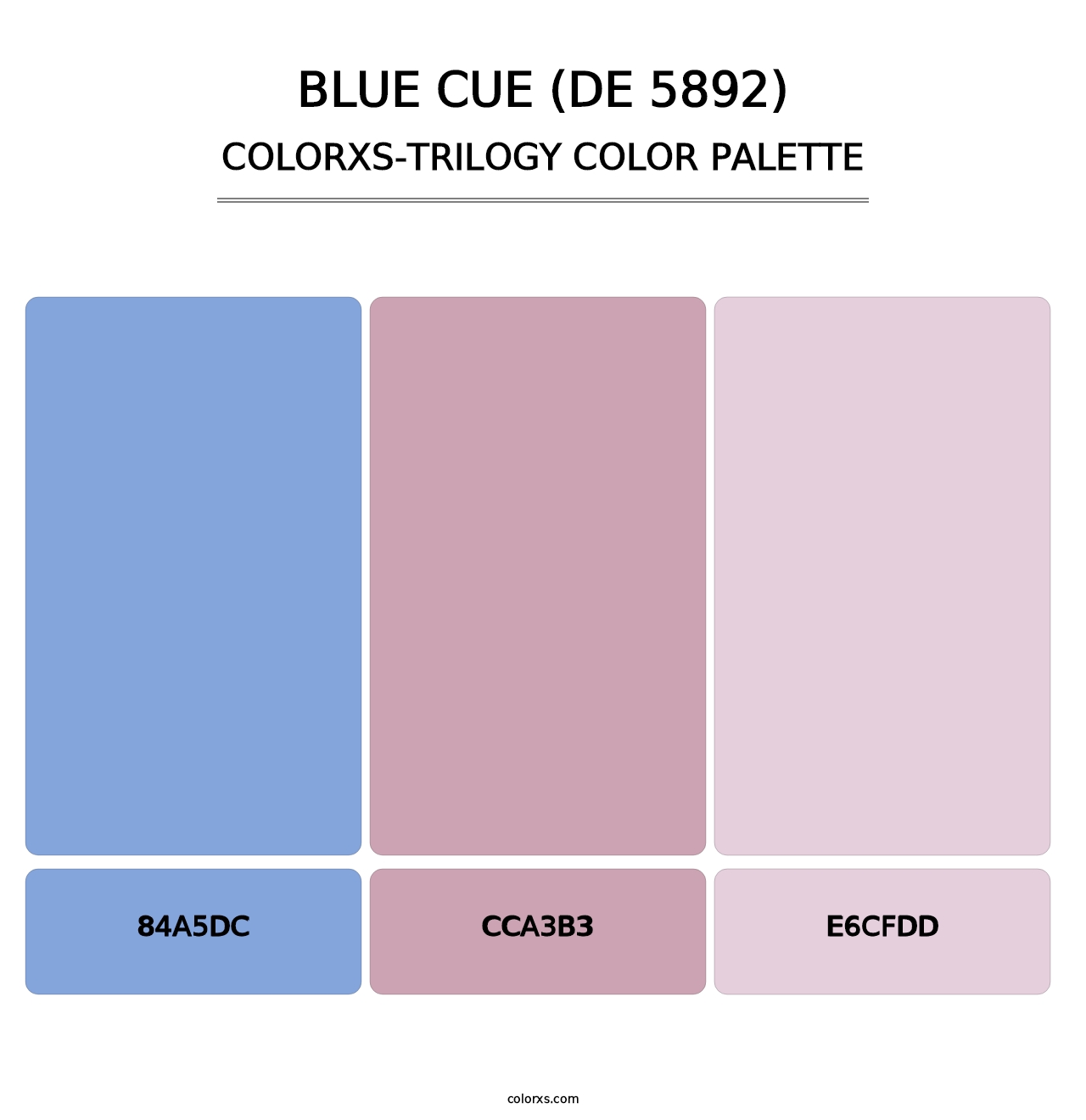 Blue Cue (DE 5892) - Colorxs Trilogy Palette