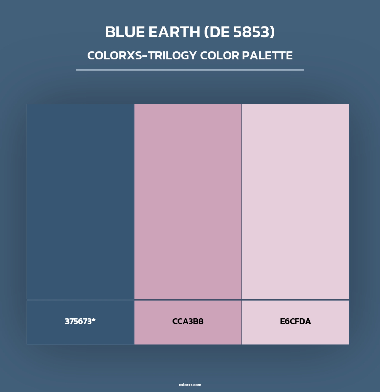 Blue Earth (DE 5853) - Colorxs Trilogy Palette