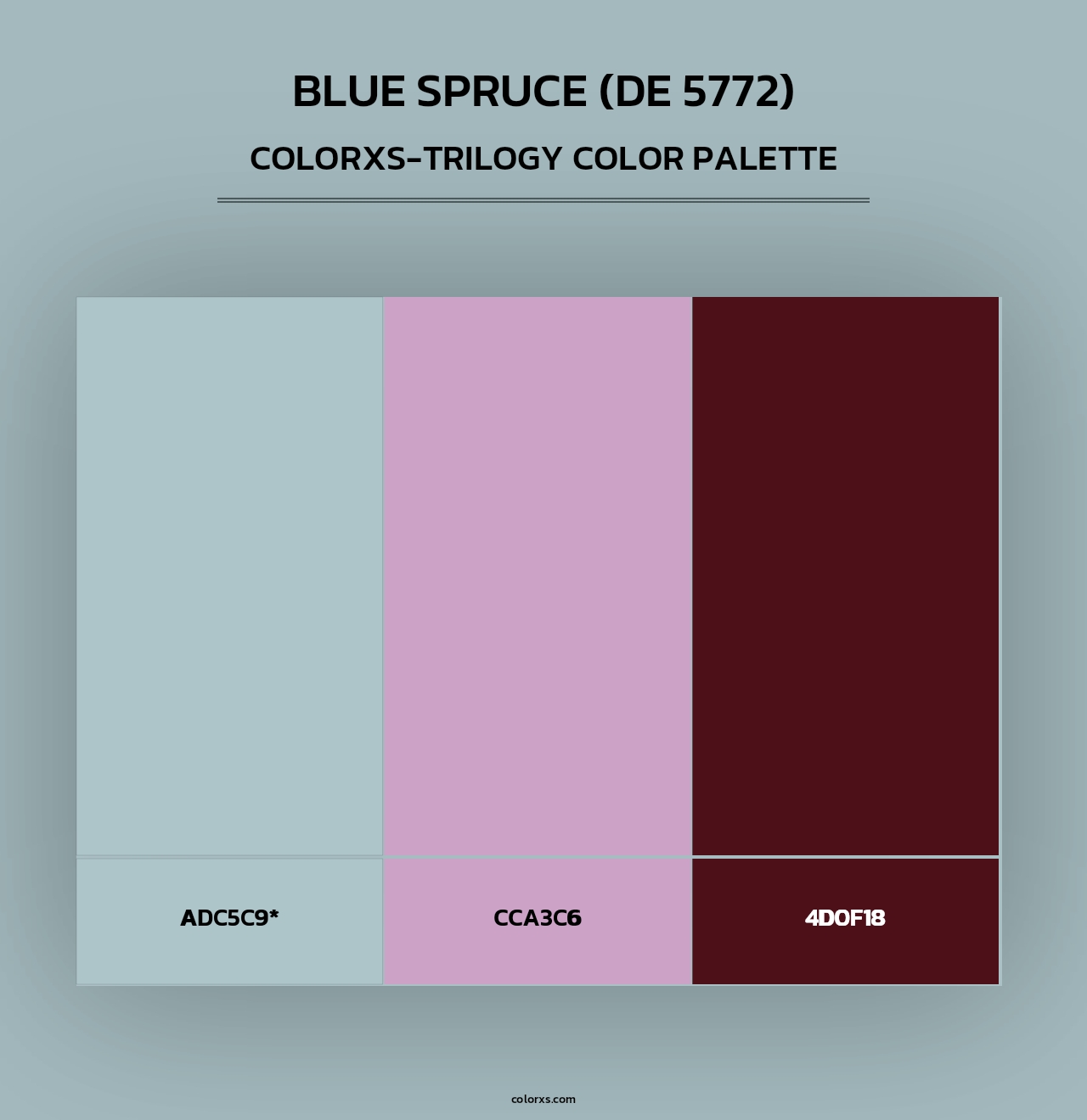 Blue Spruce (DE 5772) - Colorxs Trilogy Palette