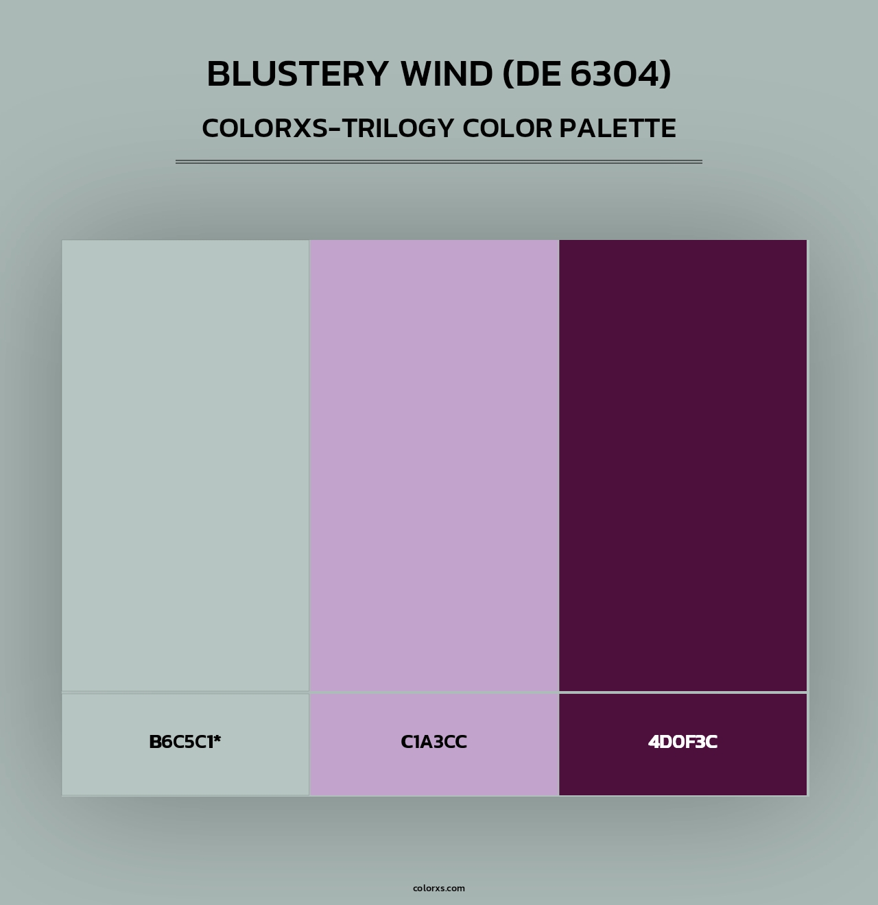 Blustery Wind (DE 6304) - Colorxs Trilogy Palette