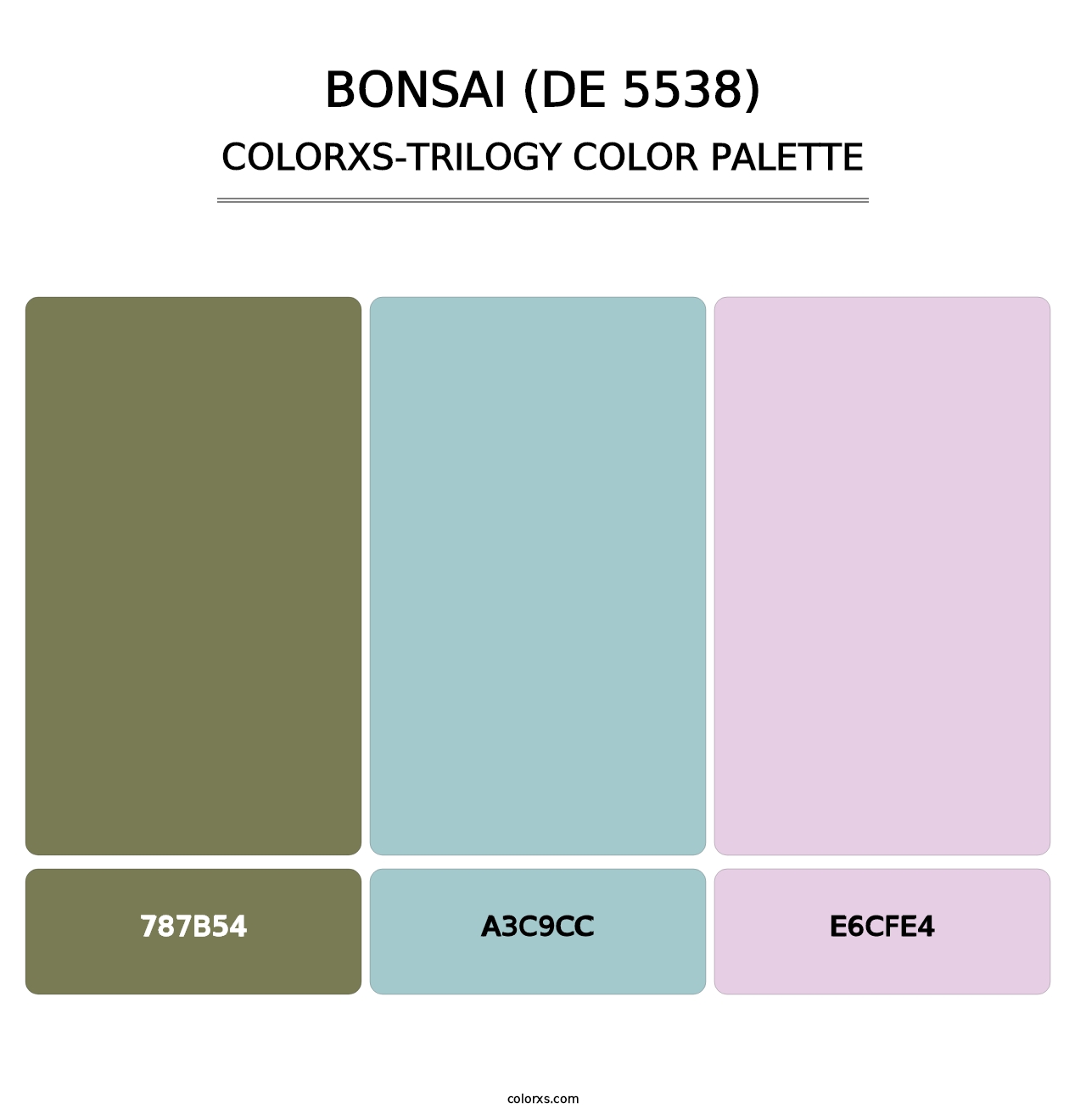 Bonsai (DE 5538) - Colorxs Trilogy Palette