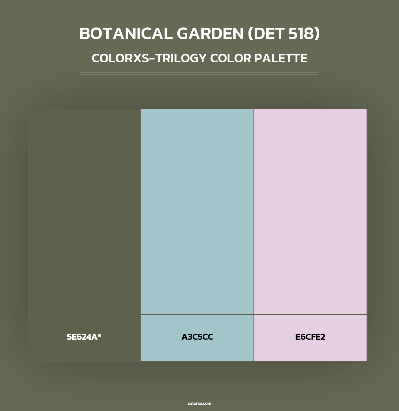 Botanical Garden (DET 518) - Colorxs Trilogy Palette