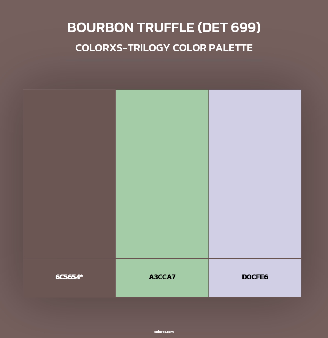 Bourbon Truffle (DET 699) - Colorxs Trilogy Palette