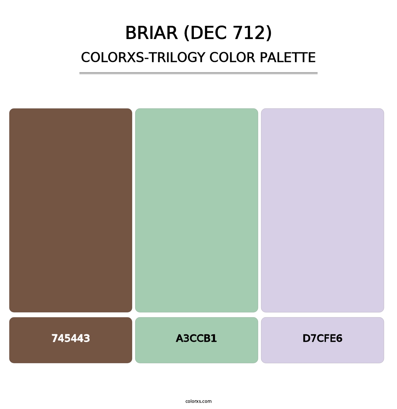 Briar (DEC 712) - Colorxs Trilogy Palette